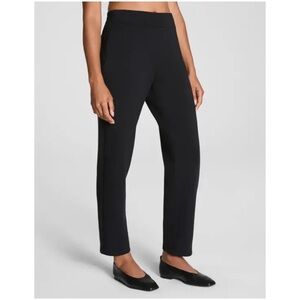 Spanx Women’s Sz S Black Stretch Twill High Rise Ankle Pants Tummy Control